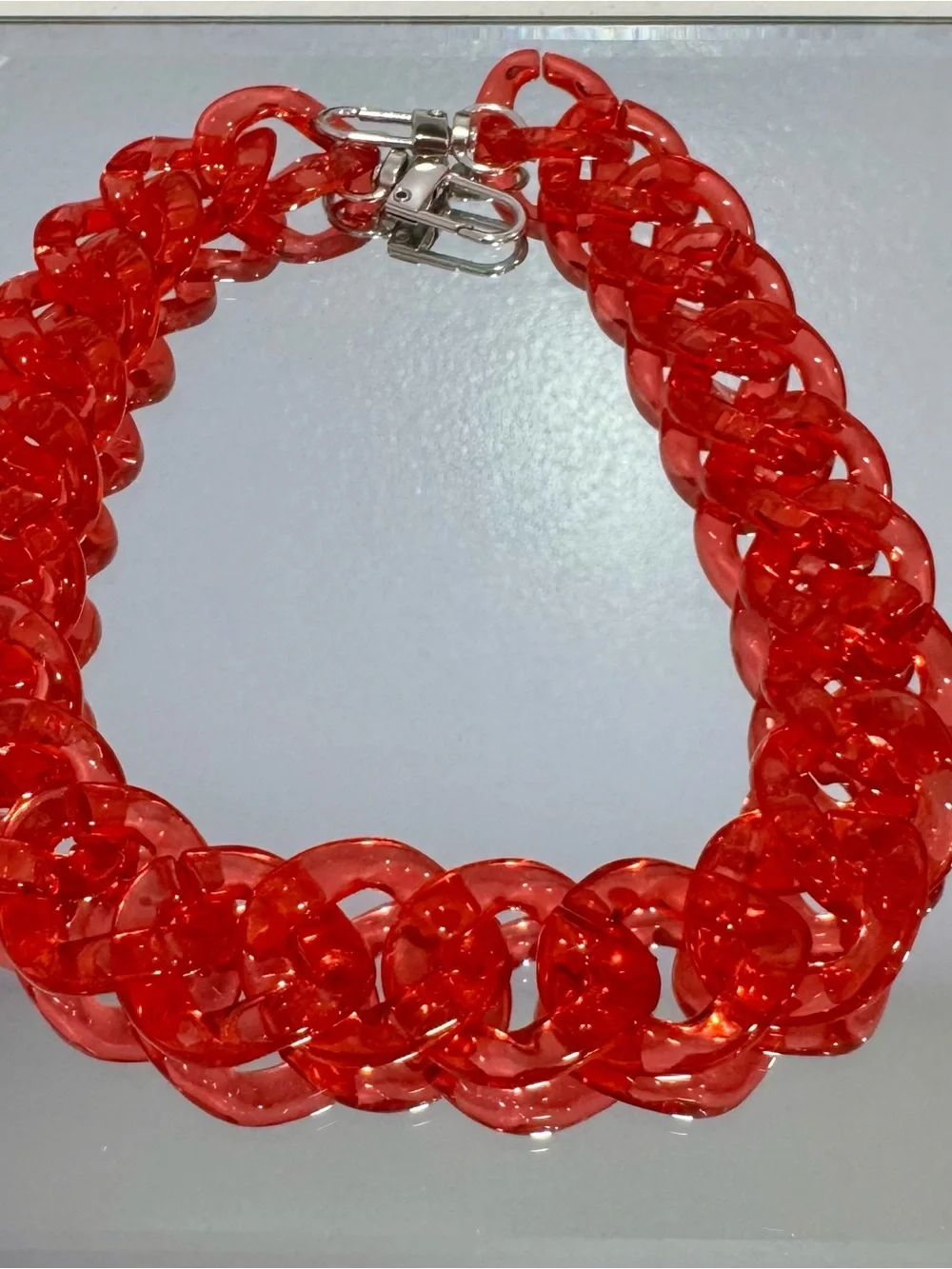 New Red Jelly Bag Chain 18 inches